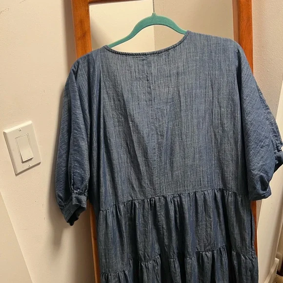 Boho Wayward Fancies Blue Cotton Maxi Dress - Picture 8 of 9